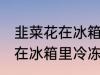 韭菜花在冰箱里冷冻能放多久 韭菜花在冰箱里冷冻可以放多长时间