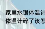 家里水银体温计打碎了怎么处理 水银体温计碎了该怎么办