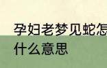 孕妇老梦见蛇怎么回事 孕妇梦见蛇是什么意思