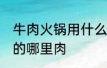 牛肉火锅用什么部位的肉 牛肉火锅用的哪里肉