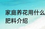 家庭养花用什么肥 家庭养花适合用的肥料介绍